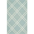 thumbnail image 1 of SAFAVIEH Dhurries Skyler Geometric Area Rug, Light Blue/Ivory, 6' x 9', 1 of 10