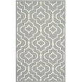 thumbnail image 1 of SAFAVIEH Dhurries Slater Geometric Area Rug, Grey/Ivory, 6' x 9', 1 of 3