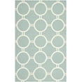 thumbnail image 1 of SAFAVIEH Dhurries Sloane Geometric Area Rug, Light Blue/Ivory, 5' x 8', 1 of 6