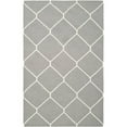 thumbnail image 1 of SAFAVIEH Dhurries Solomon Geometric Area Rug, Grey/Ivory, 2'6" x 4', 1 of 10