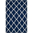 thumbnail image 1 of SAFAVIEH Dhurries Tabitha Geometric Area Rug, Navy/Ivory, 6' x 9', 1 of 10