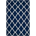 thumbnail image 1 of SAFAVIEH Dhurries Tabitha Geometric Area Rug, Navy/Ivory, 8' x 10', 1 of 10