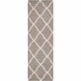 thumbnail image 1 of SAFAVIEH Dhurries Tabitha Geometric Runner Rug, Dark Grey/Ivory, 2'6" x 6', 1 of 9
