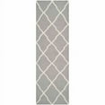 thumbnail image 1 of SAFAVIEH Dhurries Tabitha Geometric Runner Rug, Grey/Ivory, 2'6" x 12', 1 of 9