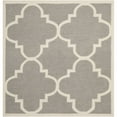 thumbnail image 1 of SAFAVIEH Dhurries Tobias Geometric Area Rug, Grey/Ivory, 6' x 6' Square, 1 of 11