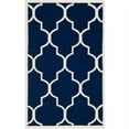 thumbnail image 1 of SAFAVIEH Dhurries Toby Geometric Area Rug, Navy/Ivory, 8' x 10', 1 of 10