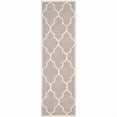 thumbnail image 1 of SAFAVIEH Dhurries Toby Geometric Runner Rug, Dark Grey/Ivory, 2'6" x 8', 1 of 10