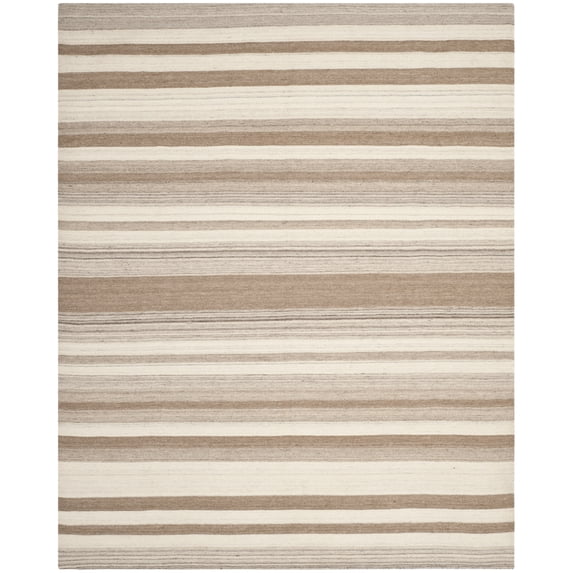 SAFAVIEH Dhurries Tom Geometric Area Rug, Natural/Camel, 5' x 8'