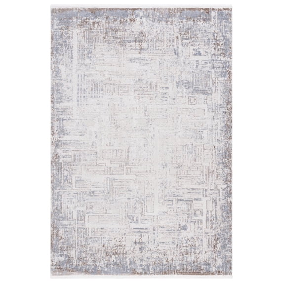 SAFAVIEH Dhurries Toria Geometric Wool Area Rug, Ivory/Purple, 3' x 5'