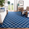 thumbnail image 1 of Safavieh Dhurries Victor Geometric Area Rug, Dark Blue, 8' x 10', 1 of 8