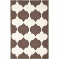 thumbnail image 1 of SAFAVIEH Dhurries Warren Geometric Area Rug, Brown/Ivory, 5' x 8', 1 of 10