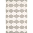 thumbnail image 1 of SAFAVIEH Dhurries Warren Geometric Area Rug, Grey/Ivory, 5' x 8', 1 of 10