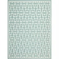 thumbnail image 1 of SAFAVIEH Dhurries Waverly Geometric Area Rug, Seafoam/Ivory, 5' x 8', 1 of 8