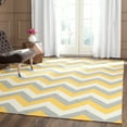thumbnail image 1 of SAFAVIEH Dhurries Wenona Geometric Area Rug, Gold/Grey, 5' x 8', 1 of 5