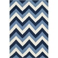 thumbnail image 1 of SAFAVIEH Dhurries Wenona Geometric Area Rug, Navy/Light Blue, 4' x 6', 1 of 3
