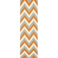 thumbnail image 1 of SAFAVIEH Dhurries Wenona Geometric Runner Rug, Terracotta/Blue, 2'6" x 8', 1 of 6