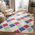 thumbnail image 1 of Safavieh Dhurries Wystan Geometric Area Rug, Blue/Multi, 5' x 8', 1 of 11