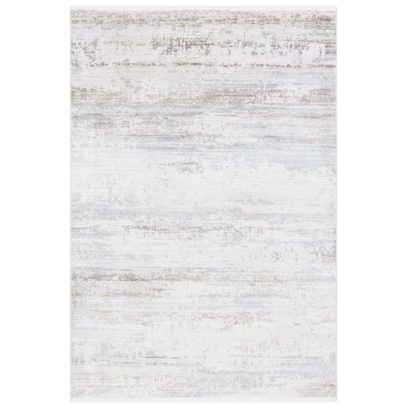 Safavieh Diamond Lecia Distressed Polyester Area Rug, Beige/Gray Brown, 4' x 6'