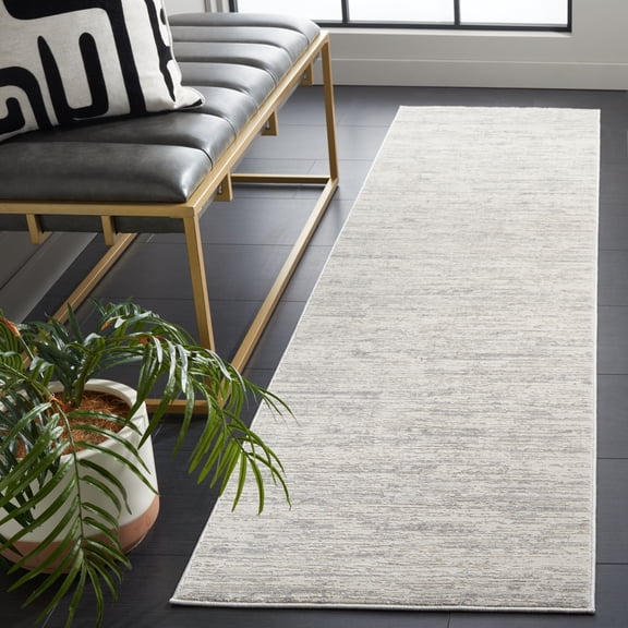 Safavieh Diamond Teodor Distressed Polyester Runner Rug, Gray/Beige, 2'2" x 8'