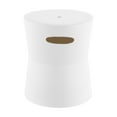 thumbnail image 1 of SAFAVIEH Dijera 16" Modern Solid Ceramic Garden Stool, White, 1 of 7