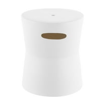 SAFAVIEH Dijera 16" Modern Solid Ceramic Garden Stool, White