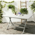 thumbnail image 1 of SAFAVIEH Dilettie Outdoor Patio Rectangular Folding Table, Grey, 1 of 6