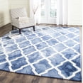 thumbnail image 1 of Safavieh Dip Dye Altan Distressed Wool Area Rug, Navy/Ivory, 7' x 7' Square, 1 of 8