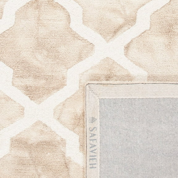 SAFAVIEH Dip Dye Altan Overdyed Geometric Area Rug, Beige/Ivory, 2' x 3'
