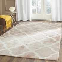 Safavieh Dip Dye Altan Distressed Wool Area Rug, Beige/Ivory, 2' x 3'
