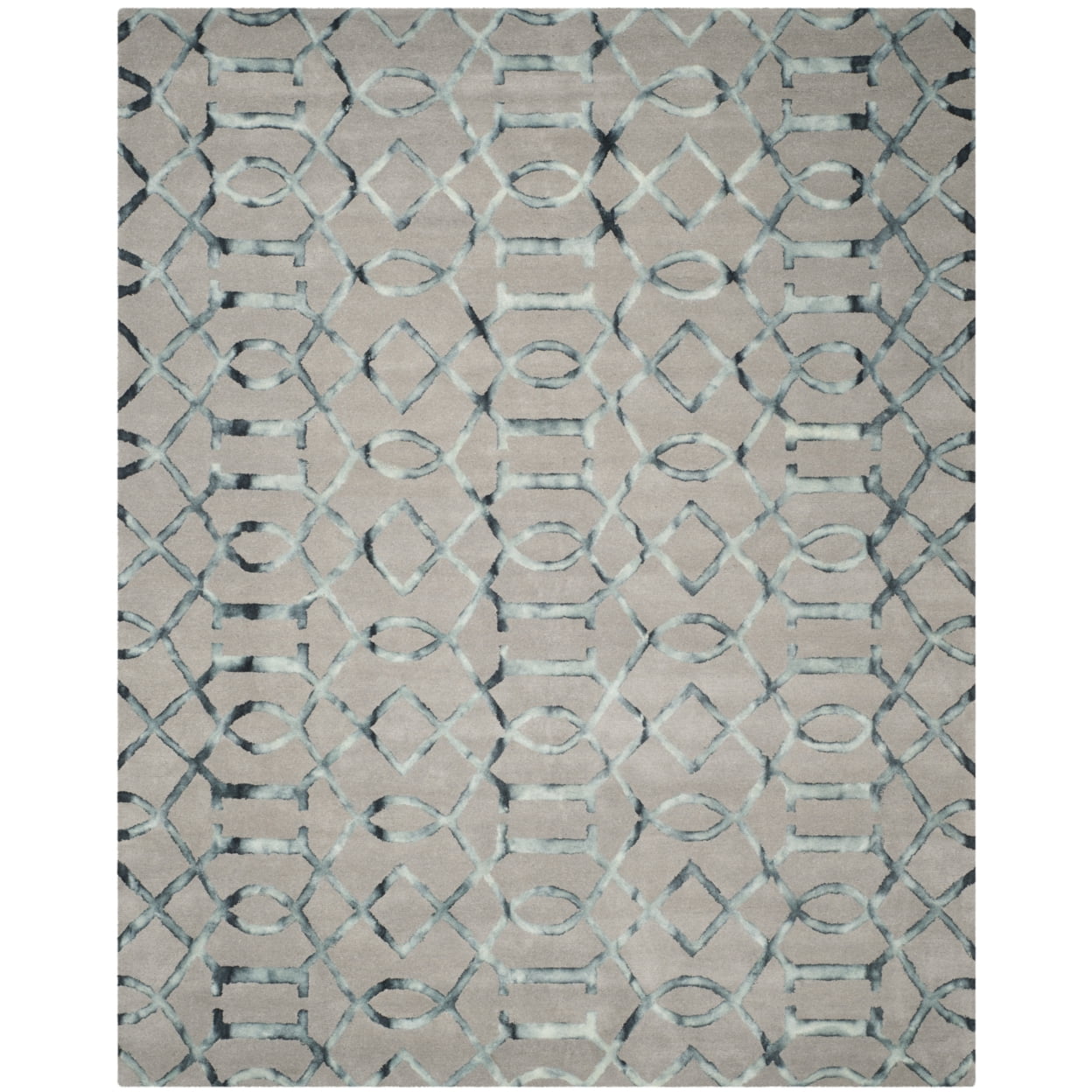 Charcoal Grey Hand-Tufted Wool Rectangular Area Rug