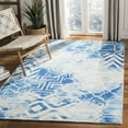 thumbnail image 1 of Safavieh Dip Dye Aylmer Distressed Area Rug, Blue/Ivory, 5' x 5' Square, 1 of 11