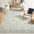 thumbnail image 1 of Safavieh Dip Dye Beranadette Floral Wool Area Rug, Blue/Ivory, 9' x 9' Square, 1 of 11