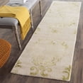 thumbnail image 1 of Safavieh Dip Dye Cadence Damask Wool Runner Rug, Beige/Green, 2'3" x 8', 1 of 9