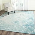 thumbnail image 1 of Safavieh Dip Dye Calanthe Geometric Wool Area Rug, Turquoise/Ivory, 9' x 12', 1 of 9