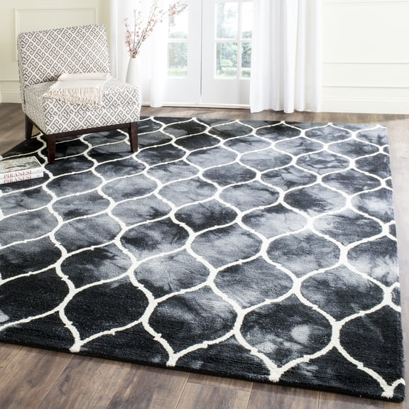 Safavieh Dip Dye Christabella Distressed Area Rug, Graphite/Ivory, 2' x 3'