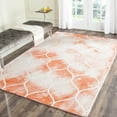 thumbnail image 1 of Safavieh Dip Dye Christabella Distressed Area Rug, Orange/Ivory, 5' x 8', 1 of 7