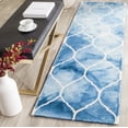 thumbnail image 1 of Safavieh Dip Dye Christabella Distressed Runner Rug, Blue/Ivory, 2'3" x 8', 1 of 7
