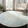 thumbnail image 1 of Safavieh Dip Dye Cyan Distressed Area Rug, Light Green/Ivory, 7' x 7' Round, 1 of 8