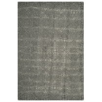 SAFAVIEH Dip Dye Dedan Damask Wool Area Rug, Grey, 5' x 8'
