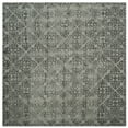 thumbnail image 1 of SAFAVIEH Dip Dye Dedan Damask Wool Area Rug, Grey, 7' x 7' Square, 1 of 9