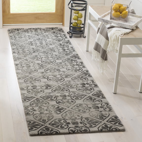 Safavieh Dip Dye Dedan Damask Wool Runner Rug, Gray, 2'3" x 8'