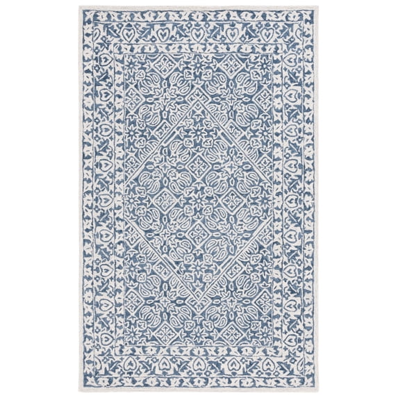 Safavieh Dip Dye Felicia Floral Area Rug, Blue/Ivory, 3' x 5'
