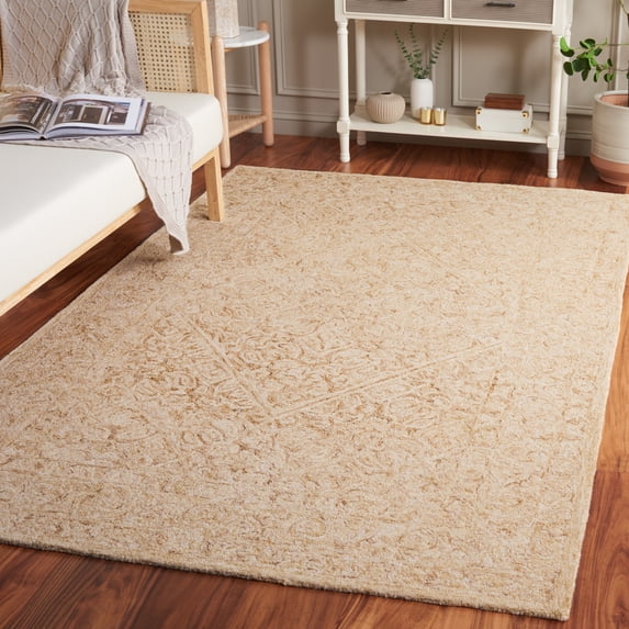 Safavieh Dip Dye Felicia Floral Area Rug, Gold/Ivory, 3' x 5'