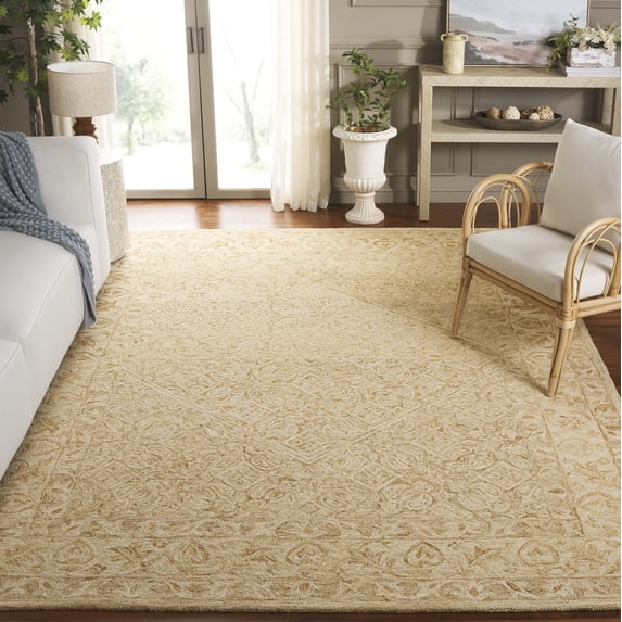 Safavieh Dip Dye Felicia Floral Area Rug, Gold/Ivory, 8' x 10'
