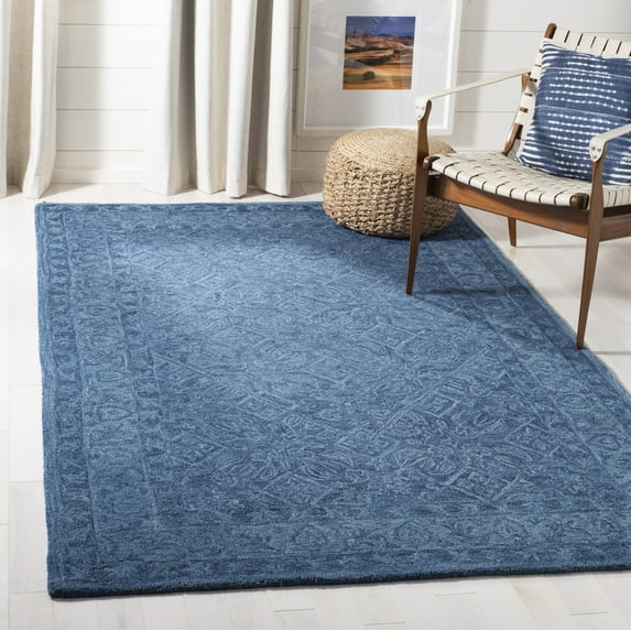 Safavieh Dip Dye Felicia Floral Area Rug, Navy Blue, 6' x 9'