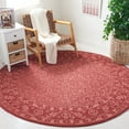 thumbnail image 1 of Safavieh Dip Dye Felicia Floral Area Rug, Red, 7' x 7' Round, 1 of 11