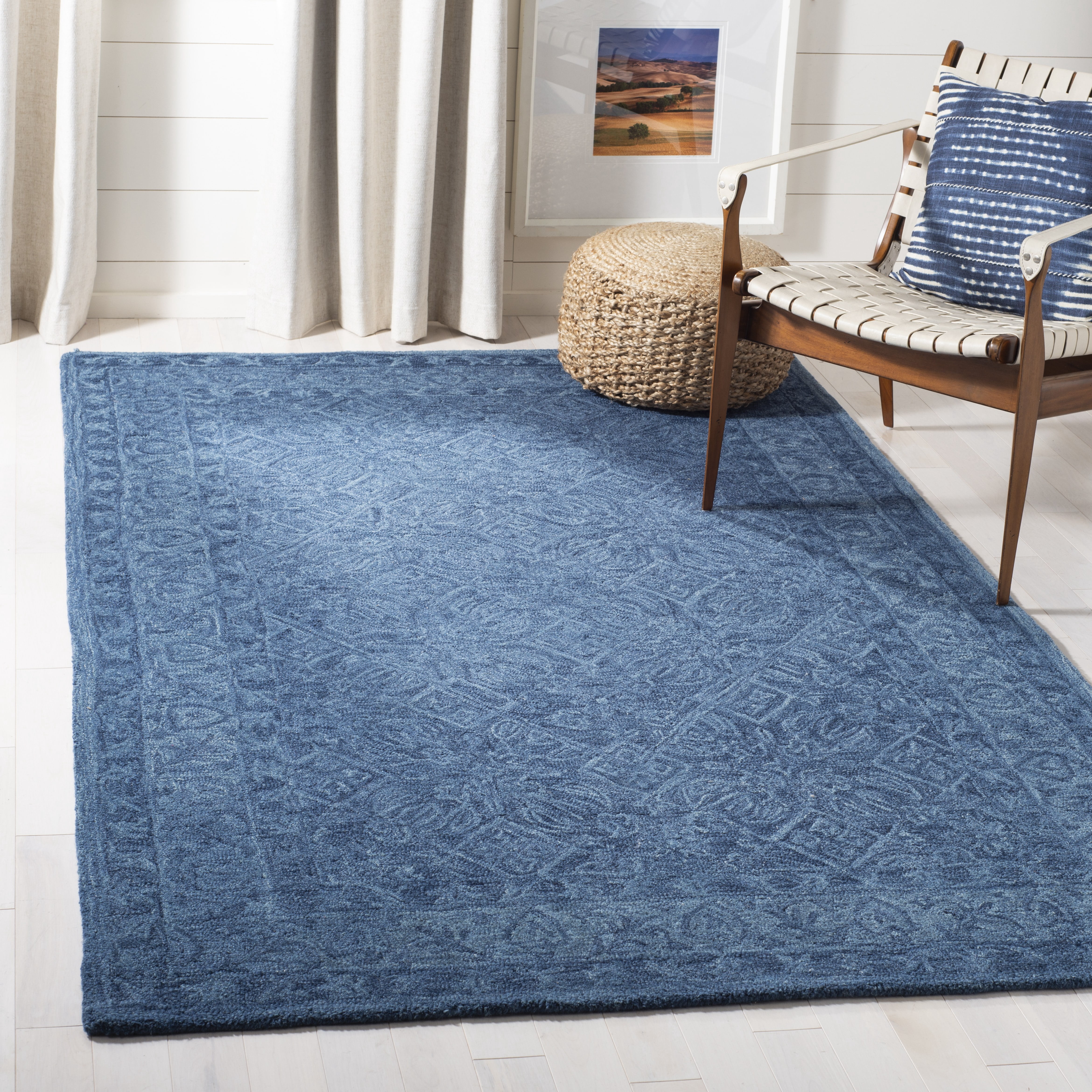 Safavieh Dip Dye Felicia Floral Area Rug, Navy Blue, 5' x 8'