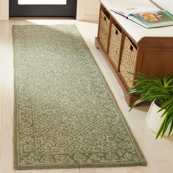 Safavieh Dip Dye Felicia Floral Runner Rug, Green, 2'3" x 8'