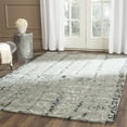 thumbnail image 1 of Safavieh Dip Dye Flower Distressed Wool Area Rug, Gray/Charcoal, 5' x 8', 1 of 7