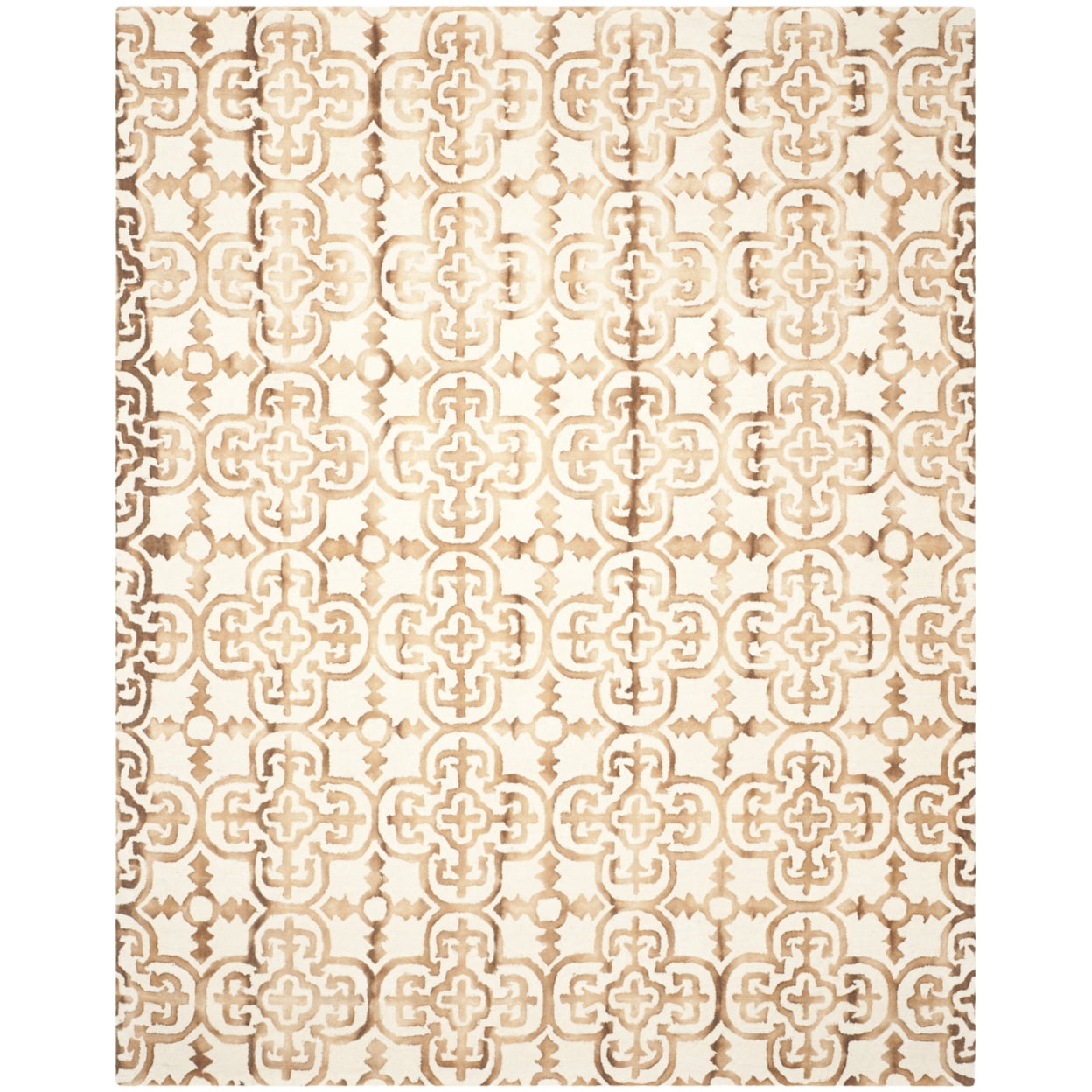 Hand-Tufted Ivory & Camel Wool Rectangular Rug, 3' x 5'